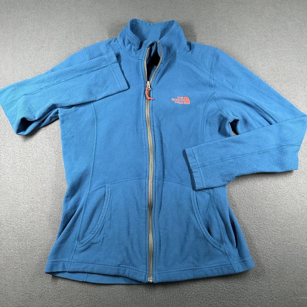 The North Face Fleece Jacket Womens‎ Medium Blue Full Zip Soft Outdoor Cozy